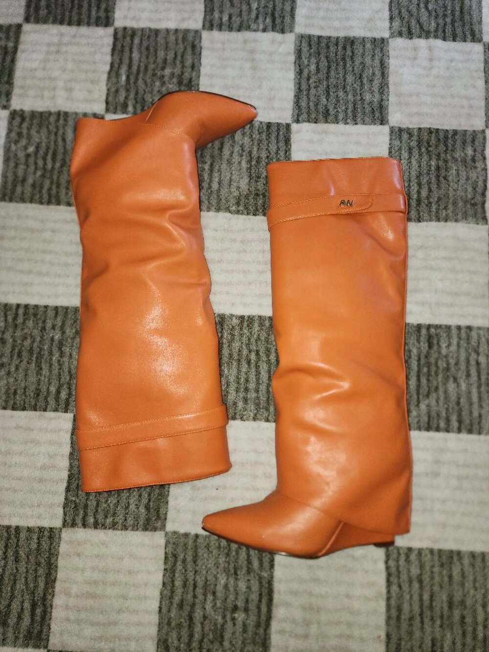 Orange Azalea Wang Knee High Boots Women's 8